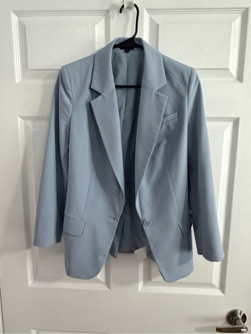 Express Light Blue Single-Button Women’s Blazer